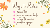 Ways to relax Facebook Event Cover Design