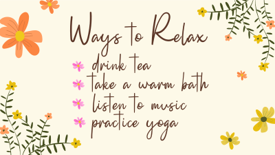 Ways to relax Facebook event cover Image Preview