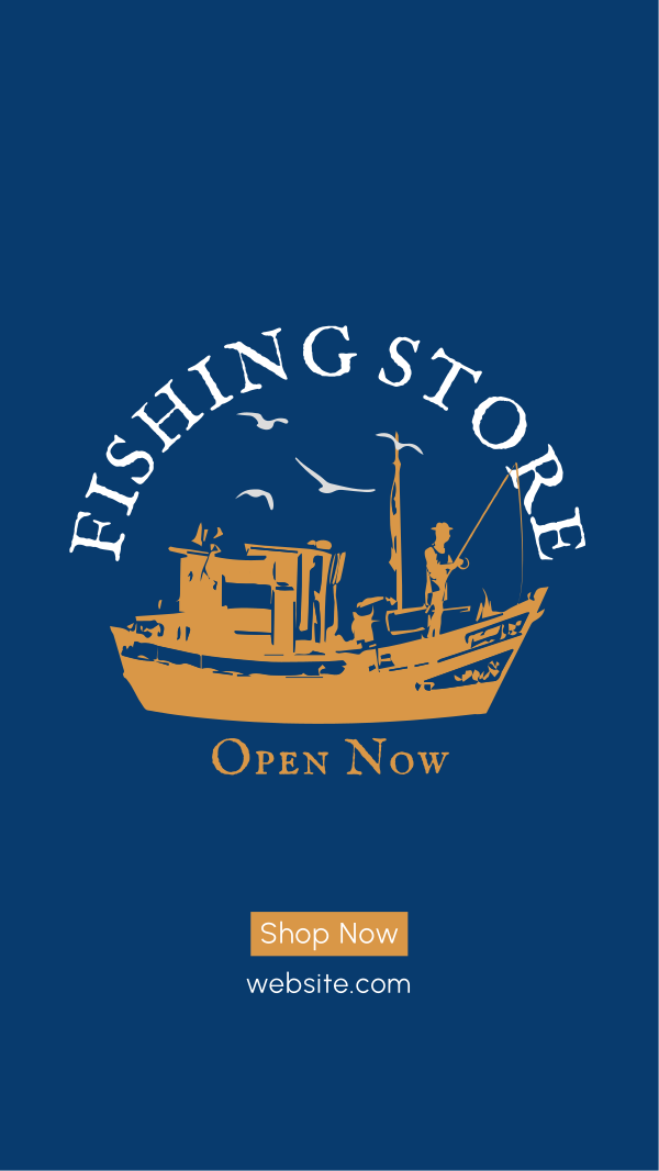 Fishing Store Instagram Story Design Image Preview