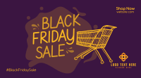 Black Friday Scribble Facebook event cover Image Preview