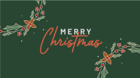Christmas Greeting Zoom Background Image Preview
