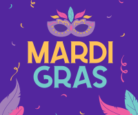 Mardi Gras Celebration Facebook post Image Preview