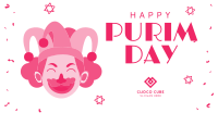 Purim Carnival Jester Facebook Ad Design