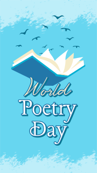 Happy Poetry Day Facebook Story Design