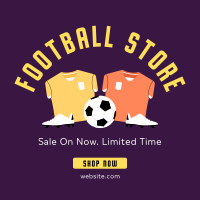 Football Merchandise Linkedin Post Design