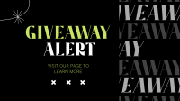 Giveaway Alert YouTube video Image Preview