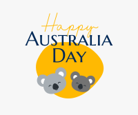 Happy Australia Day Facebook Post Design