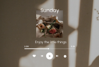 Sunday Music Player Pinterest Cover Image Preview
