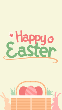 Easter Basket Greeting Instagram Reel Image Preview