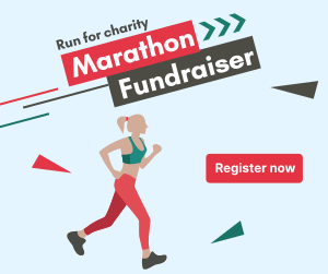Marathon for Charity Facebook post