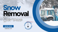 Snow Removal Service Facebook Event Cover Design