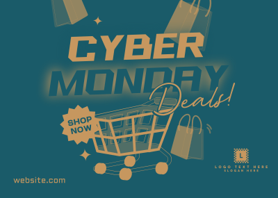 Cyber Monday Deals Postcard Image Preview