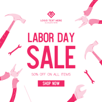 Labor Day Sale Instagram Post Design
