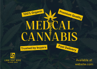 Trusted Medical Marijuana Postcard Design