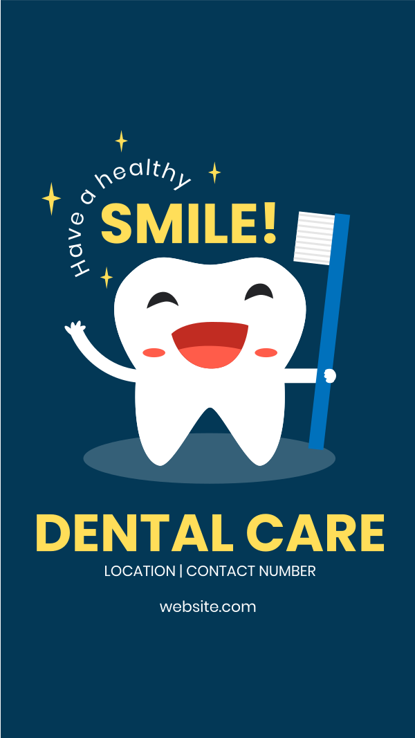 Dental Care Instagram Story Design Image Preview