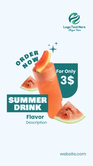 Summer Drink Flavor  Instagram story Image Preview