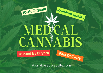 Trusted Medical Marijuana Postcard Image Preview