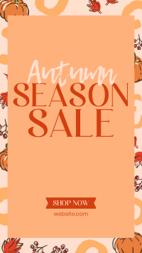 Leaves and Pumpkin Promo Sale Facebook story Image Preview