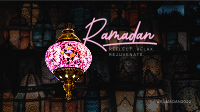 Ramadan Stained Lamp Facebook Event Cover Design