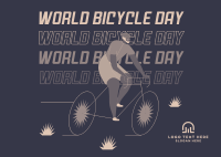 Happy Bicycle Day Postcard Image Preview