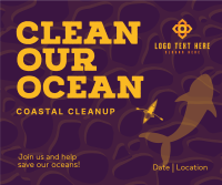 Clean The Ocean Facebook Post Design