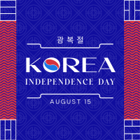 Independence Day of Korea Instagram Post Image Preview