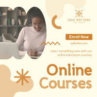 Online Education Courses Instagram Post Design