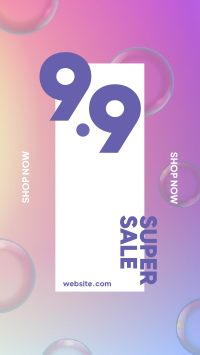 9.9 Sale Bubbles Instagram story Image Preview