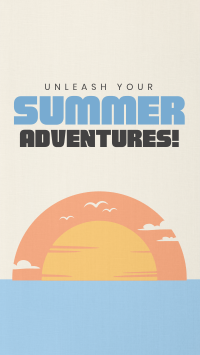 Minimalist Summer Adventure Instagram story Image Preview