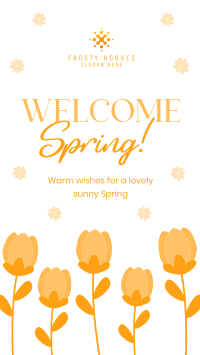 Welcome Spring Greeting TikTok Video Image Preview