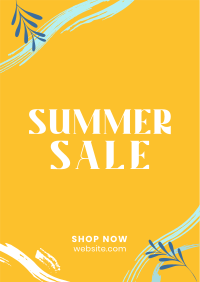 Tropical Summer Sale Poster Design
