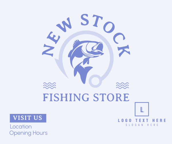 Fishing Store Facebook Post Design