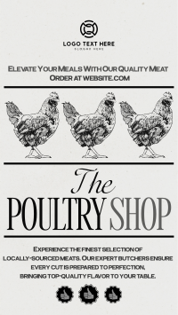 Modern Nostalgia Poultry Shop TikTok video Image Preview