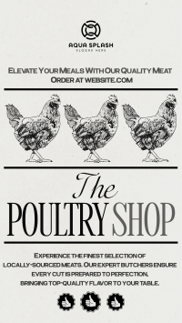 Modern Nostalgia Poultry Shop TikTok Video Image Preview