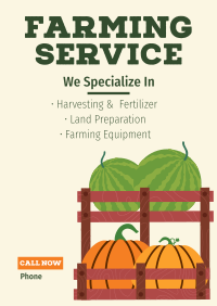 Support Agriculture Poster Design