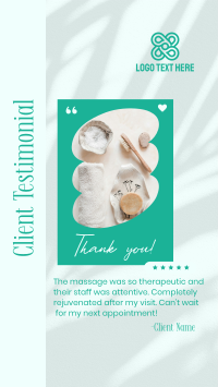 Beauty Spa Testimonial YouTube short Image Preview