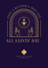 Holy Sacred Heart Poster Design