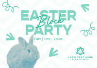 Easter Community Party Postcard Design