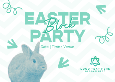 Easter Community Party Postcard Image Preview