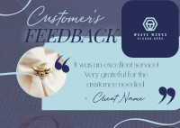 Minimalist Customer Feedback Postcard Image Preview