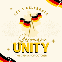 Celebrate German Unity Instagram Post Design