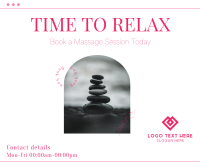 Zen Book Now Massage Facebook Post Design