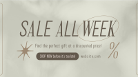 Minimalist Week Sale Facebook Event Cover Preview