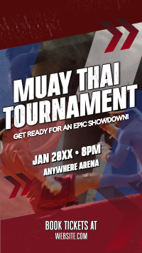 Muay Thai Tournament Instagram Reel Design