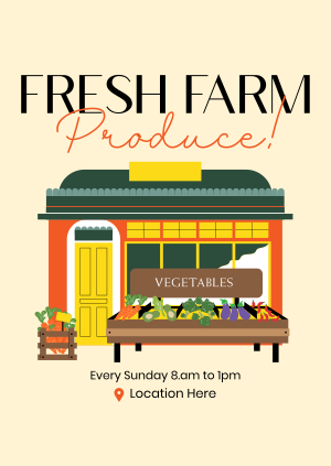 Fresh Farm Produce Poster Image Preview