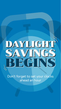 Playful Daylight Savings Facebook Story Design