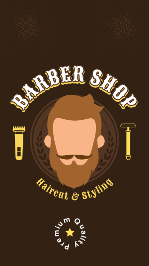 Premium Barber Instagram story Image Preview