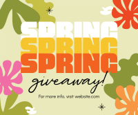 Spring Giveaway Facebook Post Design