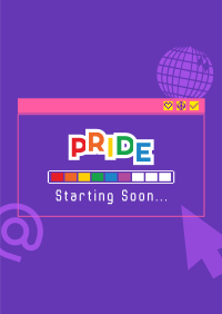 Pride Party Loading Poster Design