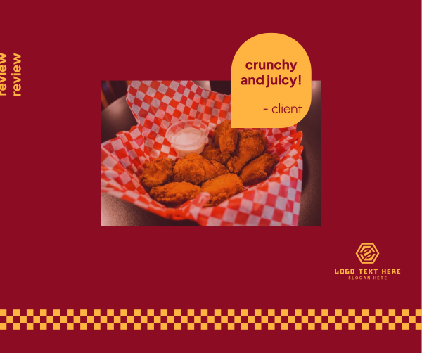 Chicken Checkered Facebook Post Design Image Preview